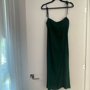 REFORMATION EMERALD GREEN DRESS - SIZE 0